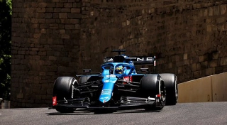 Espanhol parte da quarta fila em Baku. Foto: Alpine F1 Team