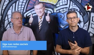 João Antonio e Frank Fortes durante a Live do Terceiro Tempo. Foto: Reprodução