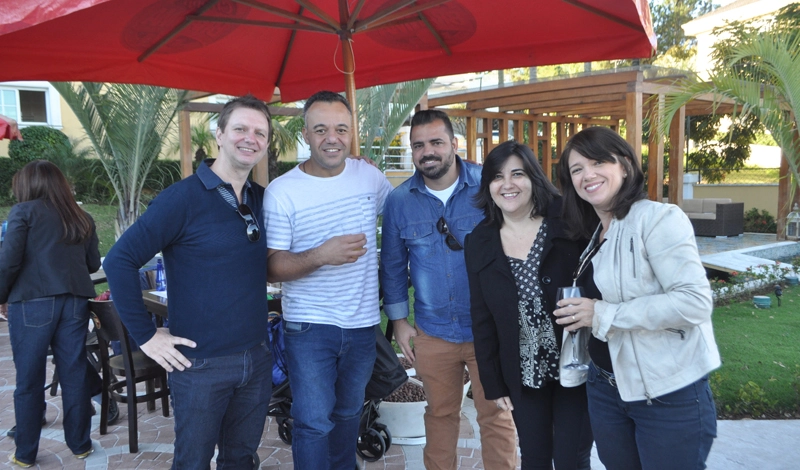 Marcos Rosendo, Rodrigo Caveirinha, Leandro Silva, Maria Nascimento e Silvana Martinucci 