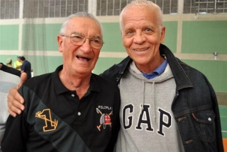 A dupla que marcou época no Alviverde. Foto: Marcos Júnior Micheletti/Portal Terceiro Tempo