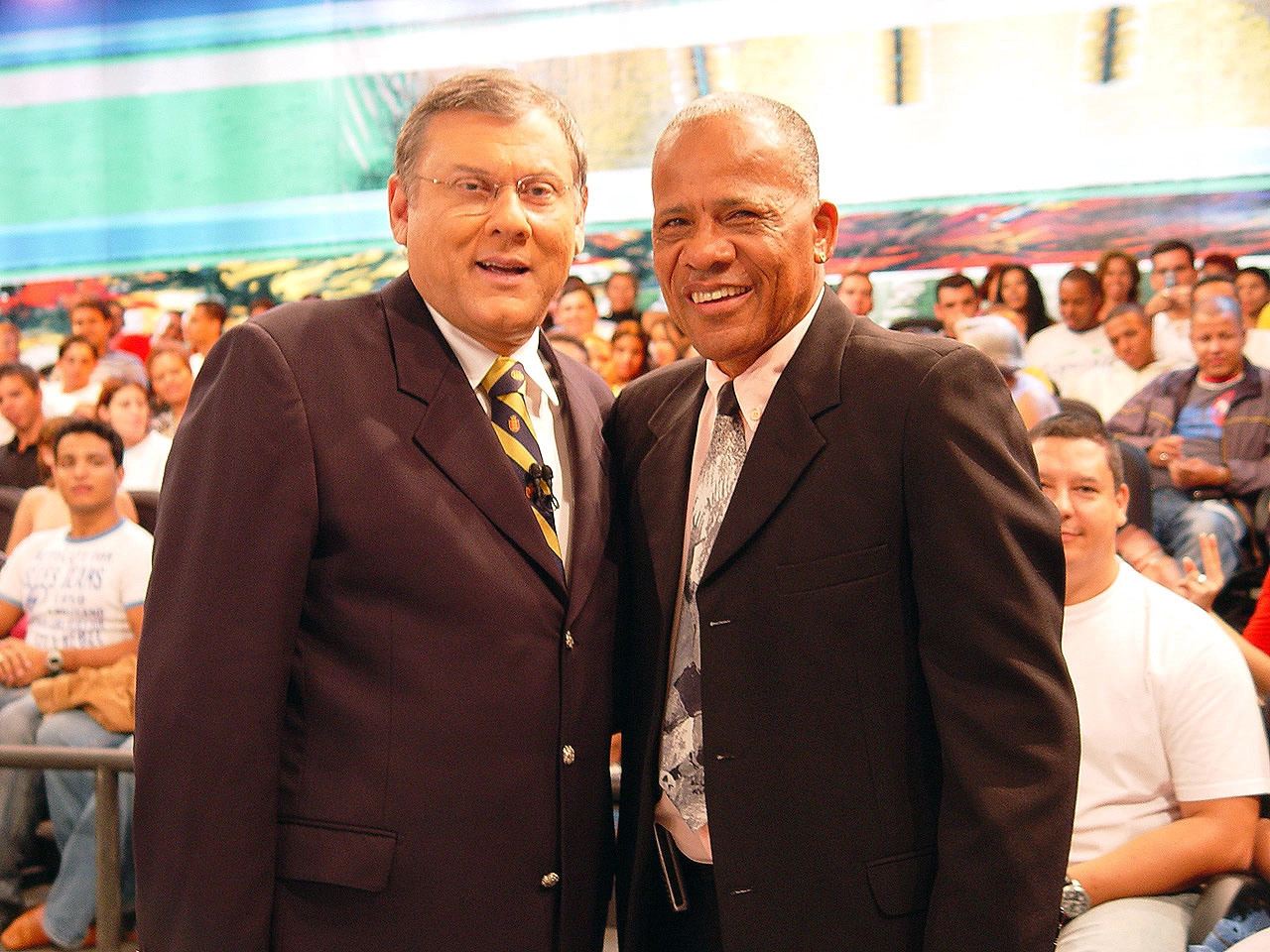 Milton Neves e Dario em 2006, no Terceiro Tempo da Record, 