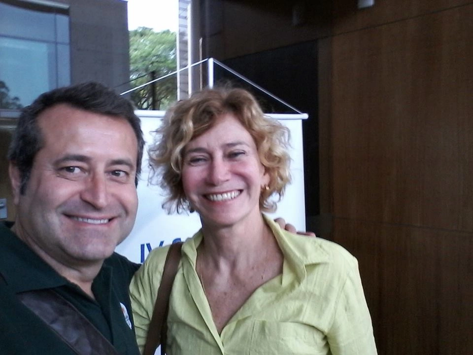 Ricardo Prado e Patricia Medrado em outubro de 2014, na USP. Foto: arquivo pessoal de Ricardo Prado