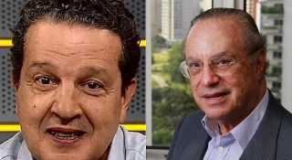 Juca Kfouri, jornalista, e Paulo Maluf, que venceu a eleição de 1992 em São Paulo