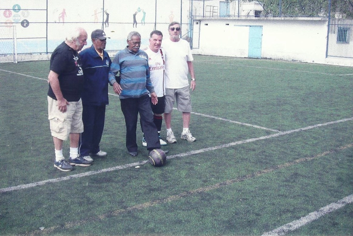 Jaimão, Dorval, Coutinho, Mico e Luiz Carlos Galter, em fevereiro de 2013. Foto enviada por Jaimão