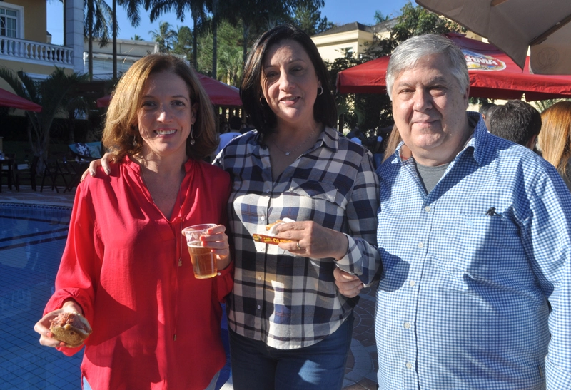 Thays Freitas, Rosana Cerqueira e Hélvio Borelli