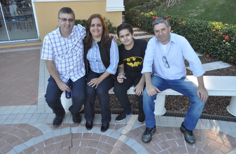 Vanderlei Luiz, Márcia Rosa, André Rosa e Jorge Olivieri 