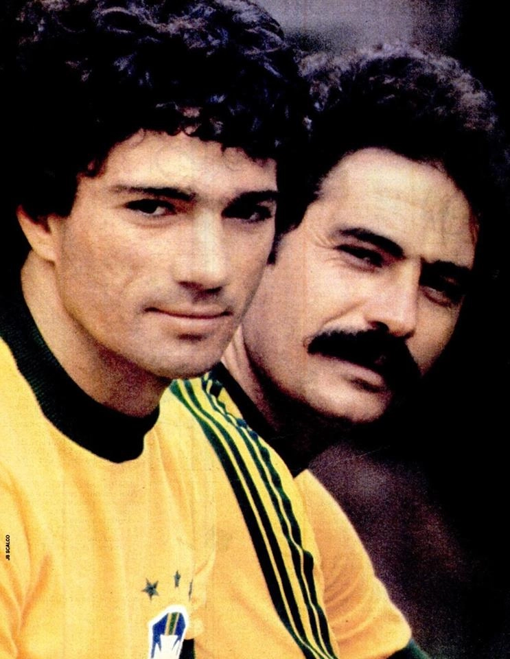 Os primos Zé Sérgio e Rivellino estiveram juntos na Copa de 78, na Argentina. Foto: Reprodução