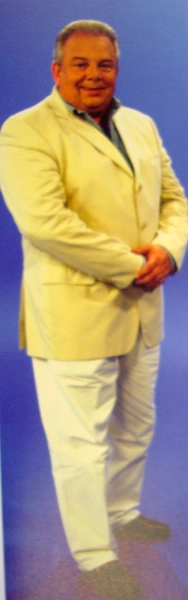 Luciano do Valle na Rede Record, em 2000. Foto: Livro 