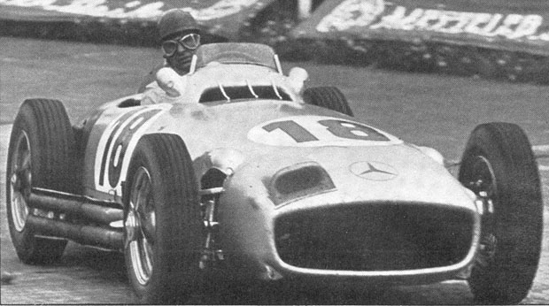 A Mercedes com que Fangio conquistou o campeonato de 1954, o segundo de sua vitoriosa carreira na Fórmula 1