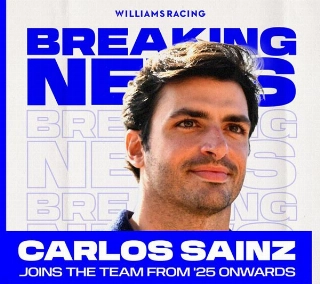 Espanhol foi anunciado pelo time britânico. Imagem: Divulgação/Williams