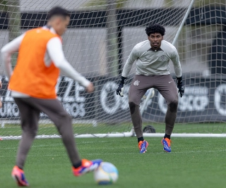 Treino do Alvinegro no CT Dr. Joaquim Grava. Foto: Rodrigo Coca/Agência Corinthians