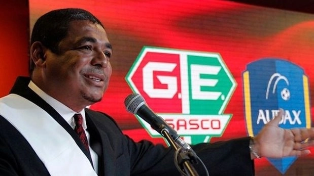 Vampeta em 2015, então presidente Grêmio Osasco Audax. Foto: reprodução