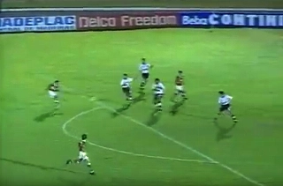 Equipe alvinegra teve uma temporada ruim em 1996, ao contrário da Portuguesa, vice-campeã brasileira. Foto :Reprodução