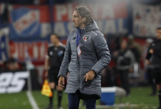 O treinador Luis Zubeldía, do Tricolor. Foto: Rubens Chiri / saopaulofc