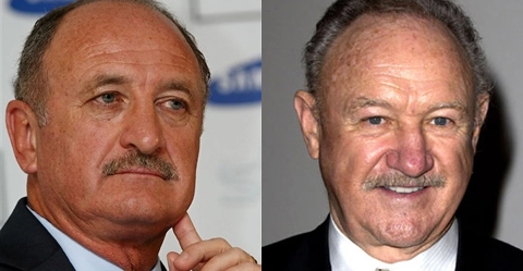 Felipão e o ator Gene Hackman