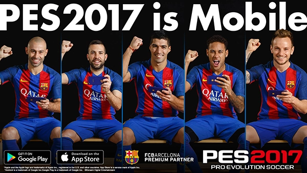 Konami anuncia PES 2017 Mobile, jogo gratuito para iOS e Android