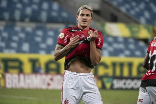 Centroavante flamenguista não se interessou pela oferta do Krasnodar, da Rússia. Foto: Alexandre Vidal/Flamengo